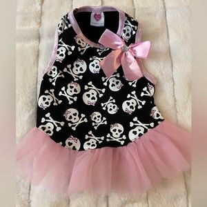 *SOLD!* (w/out tags) smoochie pooch skull dog tutu dress SMALL DOG | size: small